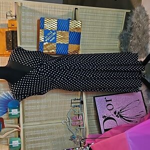 Chaps Polka-dot Dot Brand Dress